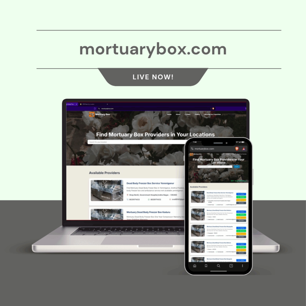 Mortuary Box – Website Development & SEO